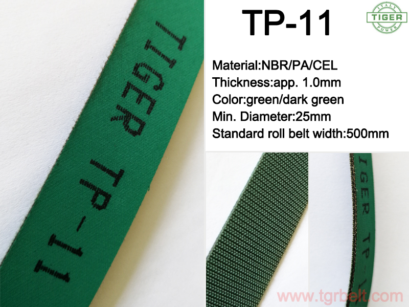 TP-11 FDA safety material power transmission belts